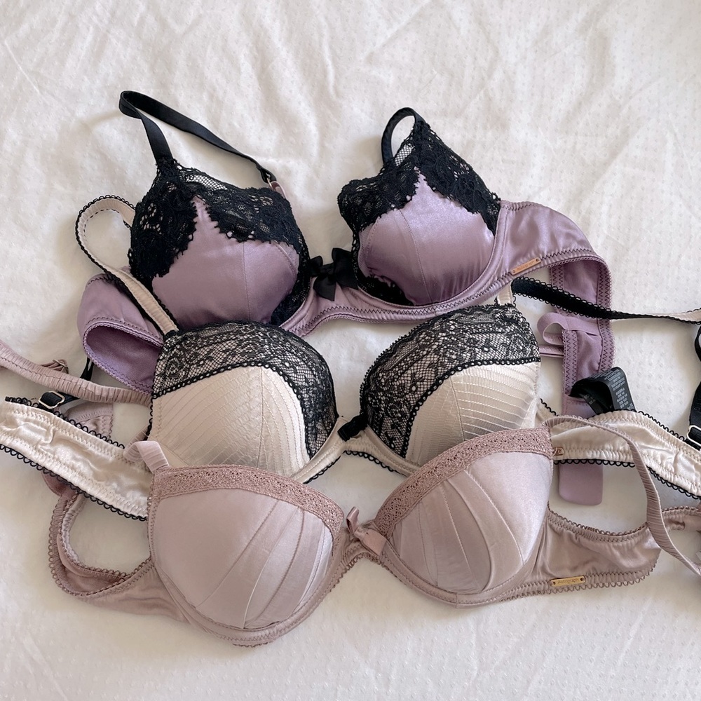 Marks & Spencer french lingerie silk lace bras 32A